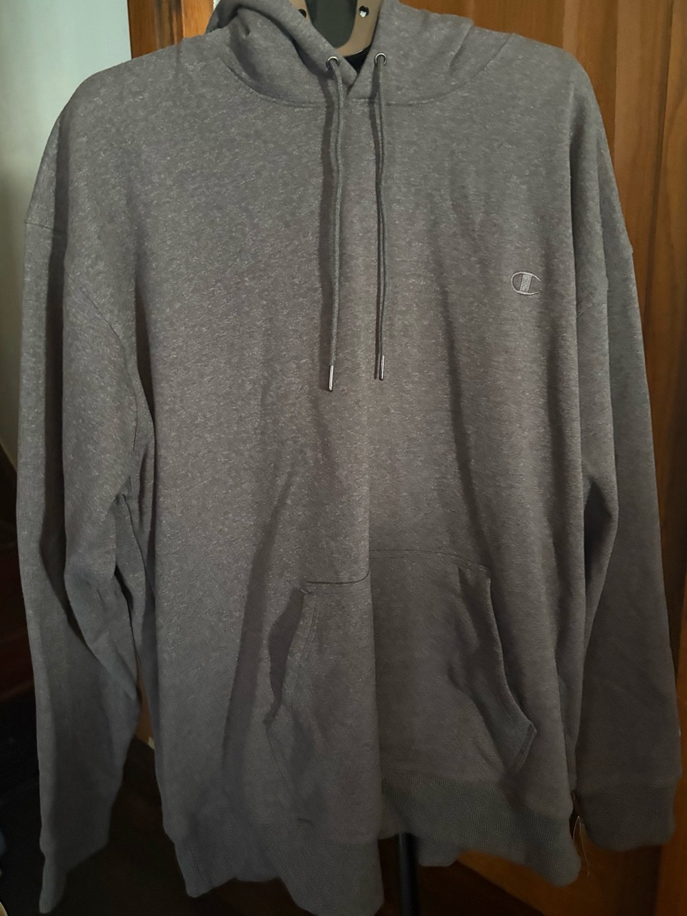 Champion Powerblend Pullover Hoodie — Heather Gray, Size 3XL, NWT